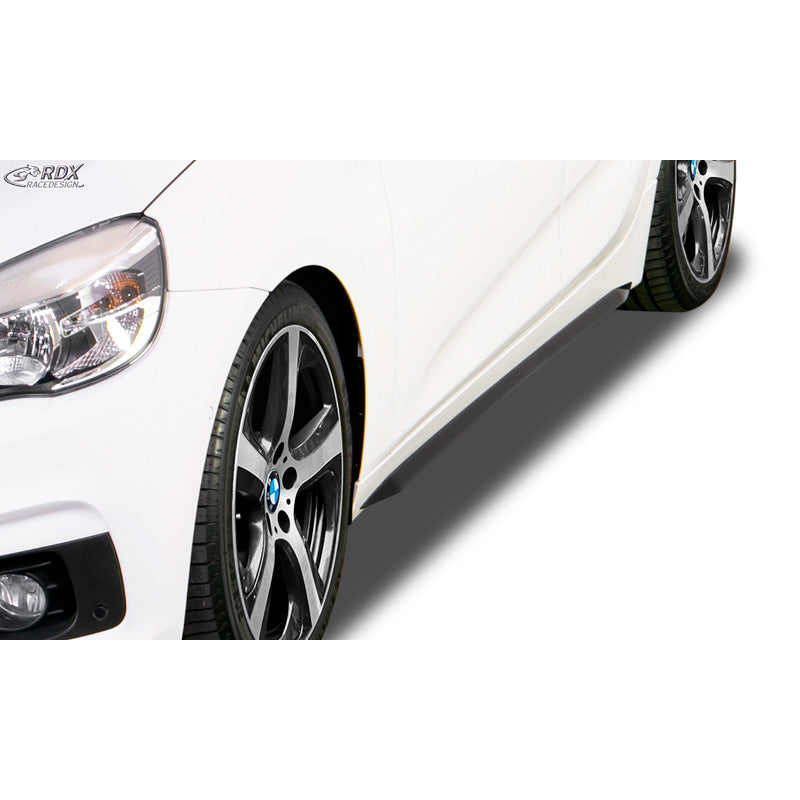 RDX Racedesign, Sideskørter 'Slim', passer til BMW 2-Series F45/F46 Active & Gran Tourer 2015- (ABS glossy black)