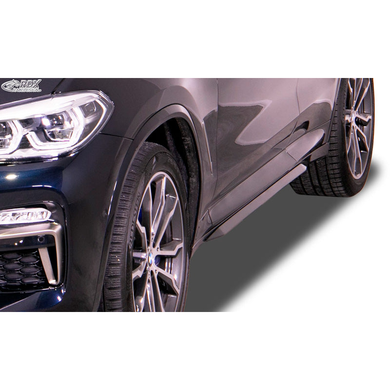 RDX Racedesign, Sideskørter 'Slim', passer til BMW X3 (G01) 2017- & X4 (G02) 2018- (ABS glossy black)