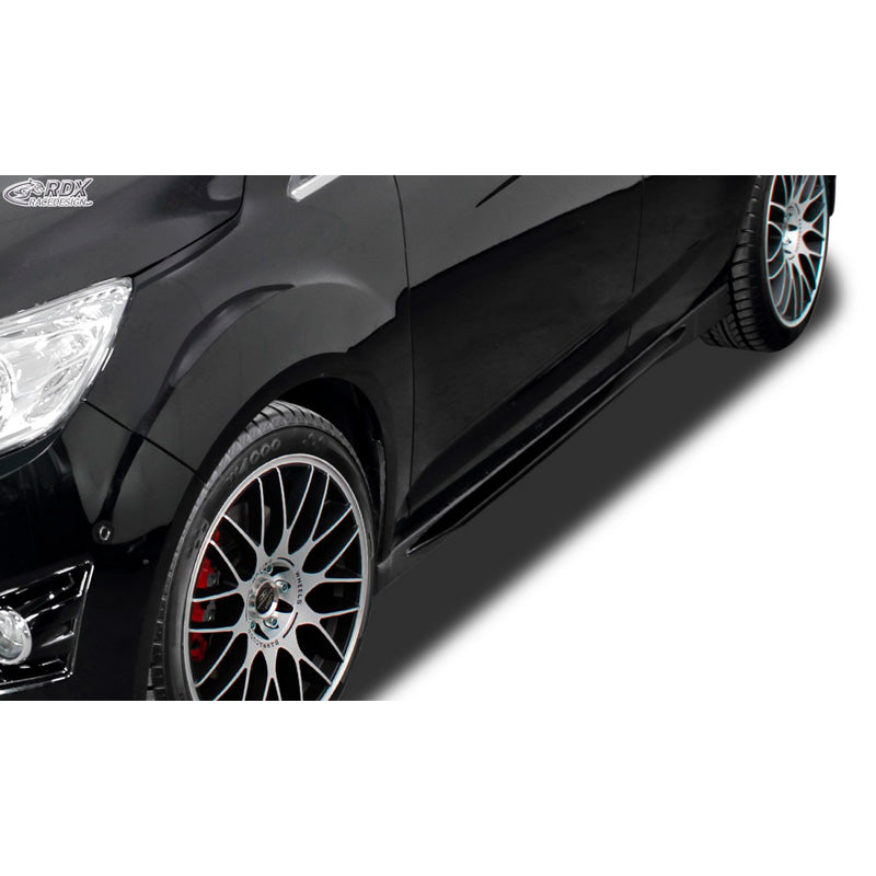 RDX Racedesign, Sideskørter 'Slim', passer til Ford C-Max/Grand C-Max -2015 & 2015- (ABS glossy black)