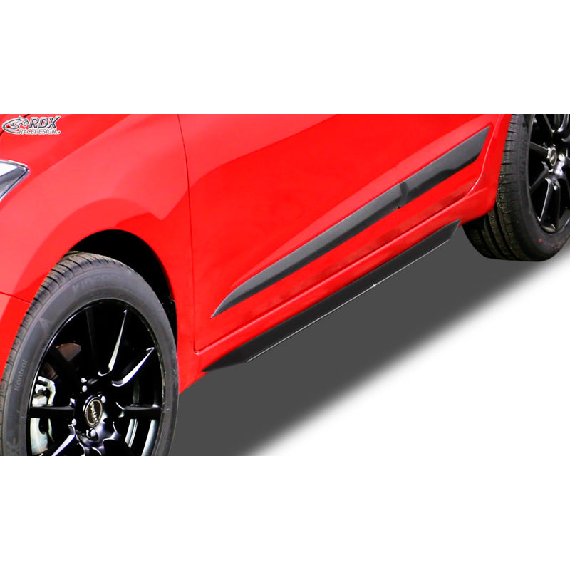 RDX Racedesign, Sideskørter 'Slim', passer til Hyundai i20 GB 2014- (ABS glossy black)