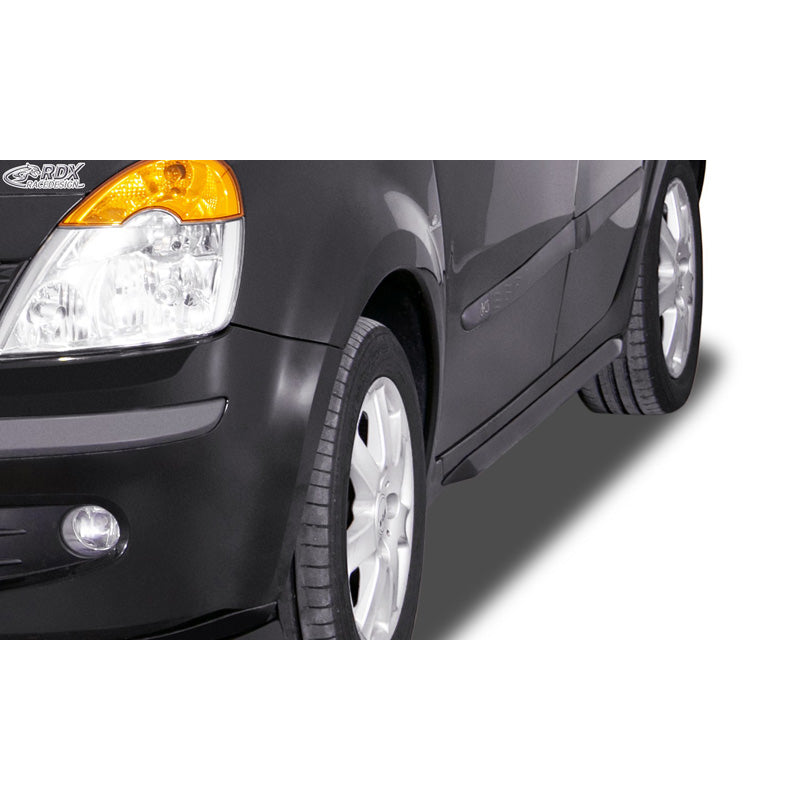 RDX Racedesign, Sideskørter 'Slim', passer til Renault Modus 2004- (ABS glossy black)