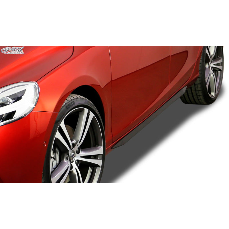 RDX Racedesign, Sideskørter 'Slim', passer til Volvo V40 2012- (ABS glossy black)