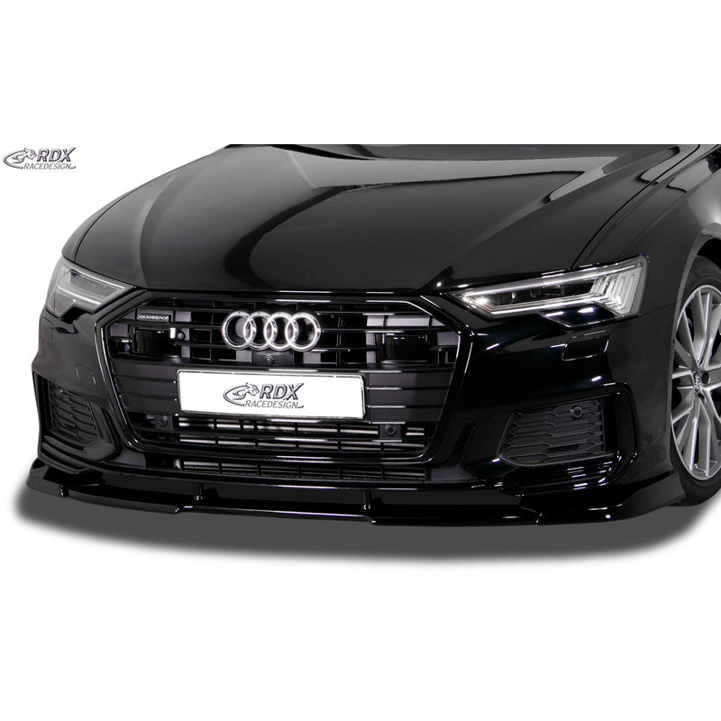 RDX Racedesign, Front spoiler Vario-X, passer til Audi A6 (4K) S-Line/S6 2018- (PU)