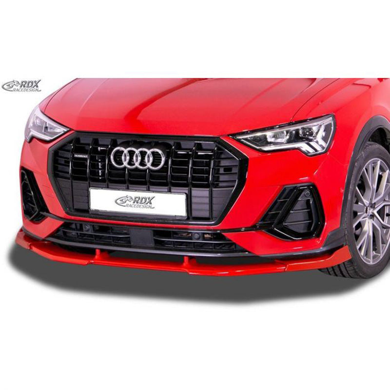 RDX Racedesign, Front spoiler Vario-X, passer til Audi Q3 (F3) S-Line 2019- (PU)