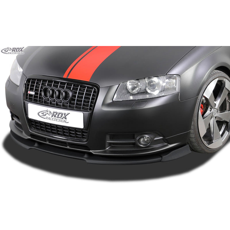 RDX Racedesign, Front spoiler Vario-X, passer til Audi A3 8P 3/5-doors S-Line 2006-2008 (PU)