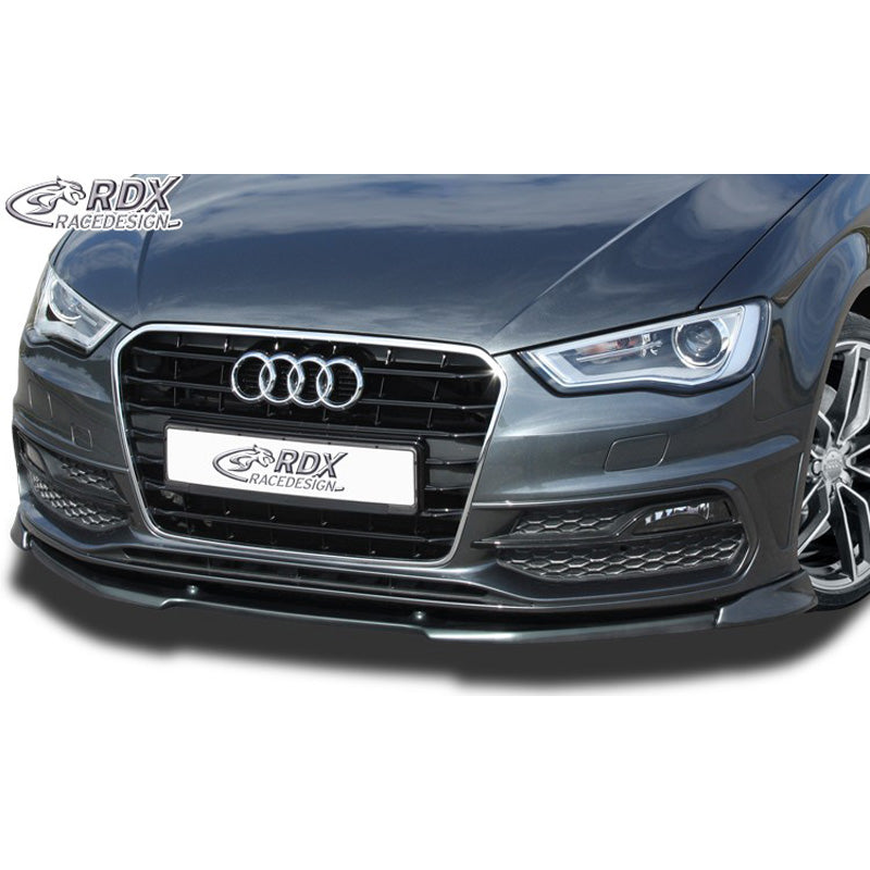 RDX Racedesign, Front spoiler Vario-X, passer til Audi A3 8V Sportback/Sedan/Cabrio S-Line/S3 2013-2016 (PU)