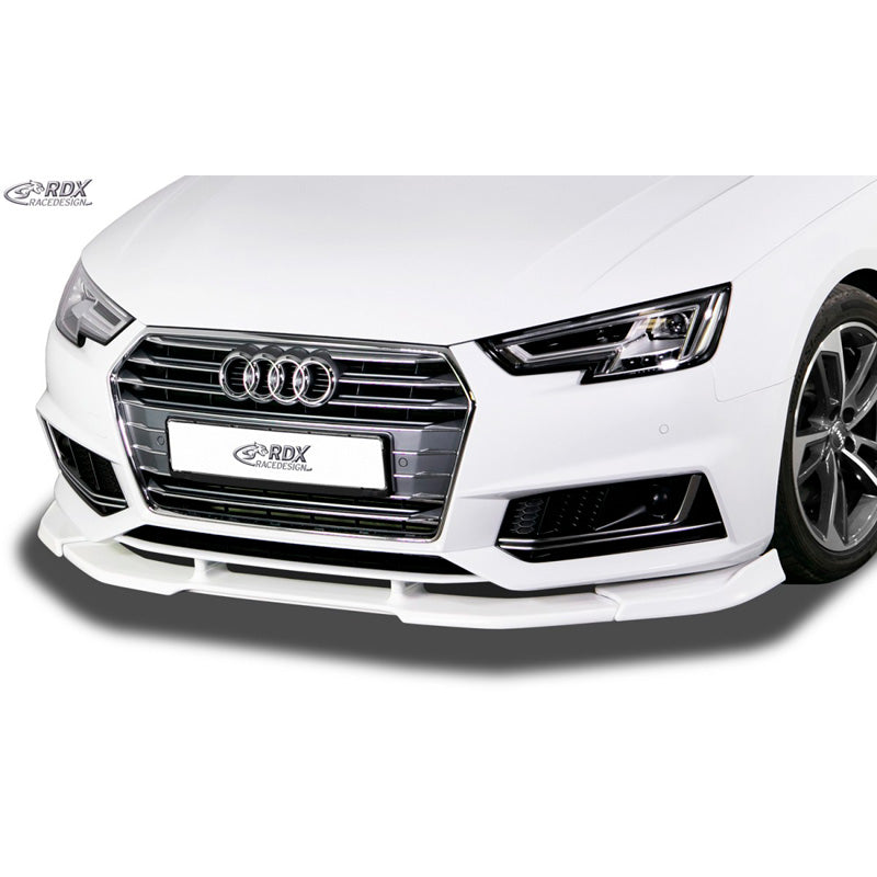 RDX Racedesign, Front spoiler Vario-X, passer til Audi A4 (B9) S-Line/S4 2015-2019 (PU)