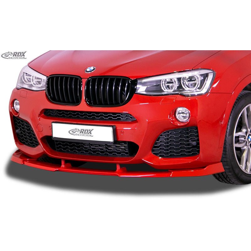 RDX Racedesign, Front spoiler Vario-X, passer til BMW X3 F25 M-Sport & M-Technic 2014-2017 (PU)