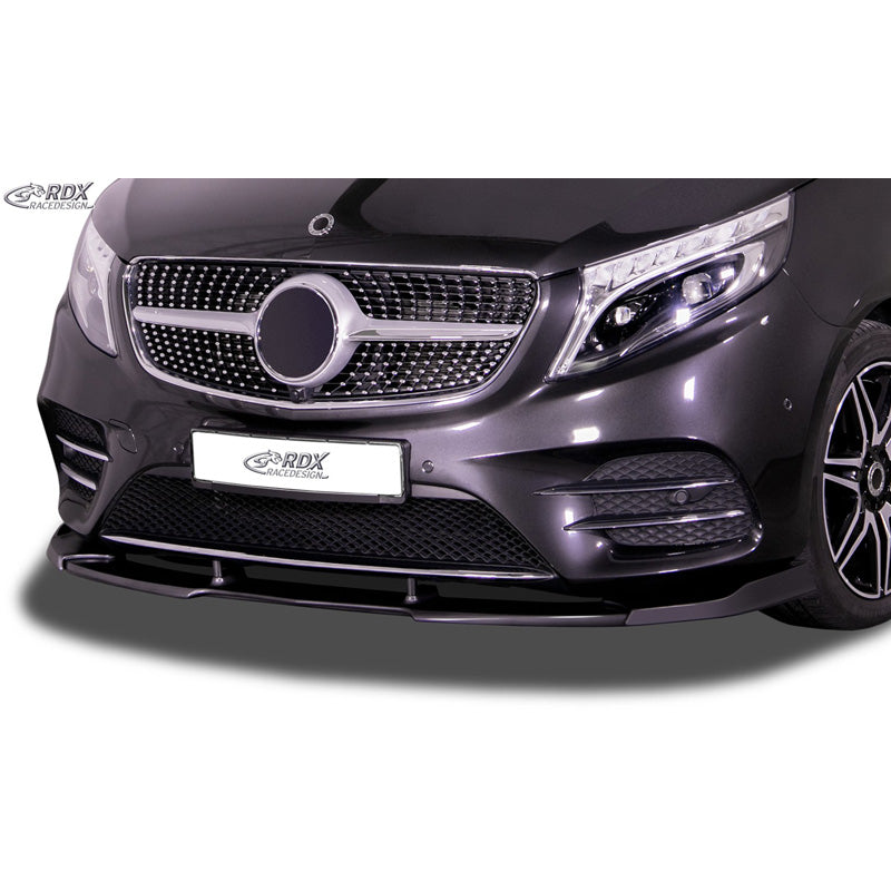 RDX Racedesign, Front spoiler Vario-X, passer til Mercedes V-Class W447 AMG-Line 2014-2019 & FL 2019- (PU)