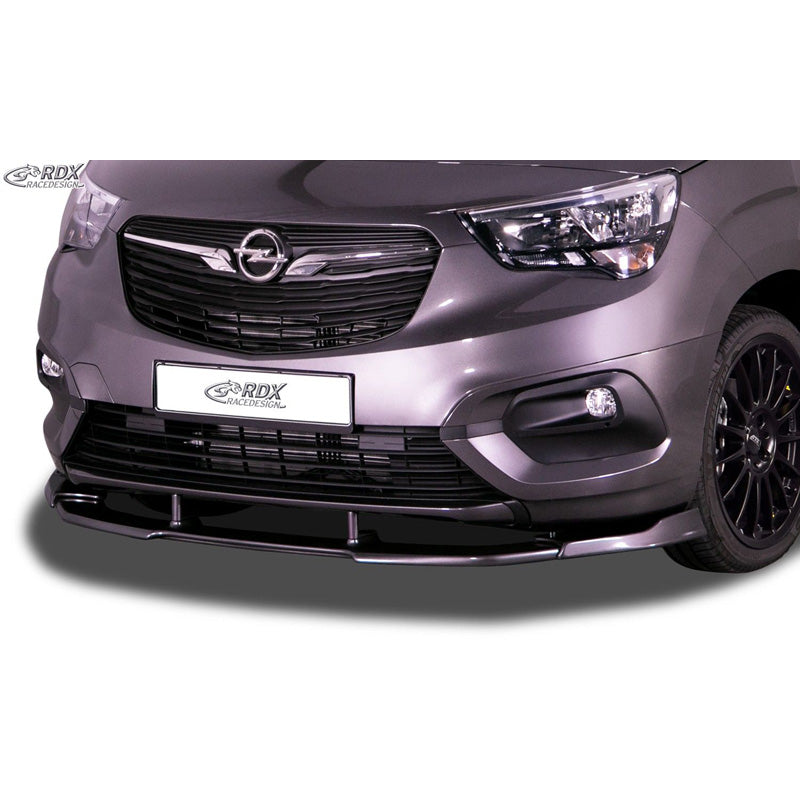 RDX Racedesign, Front spoiler Vario-X, passer til Opel Combo MPV 2018- (PU)