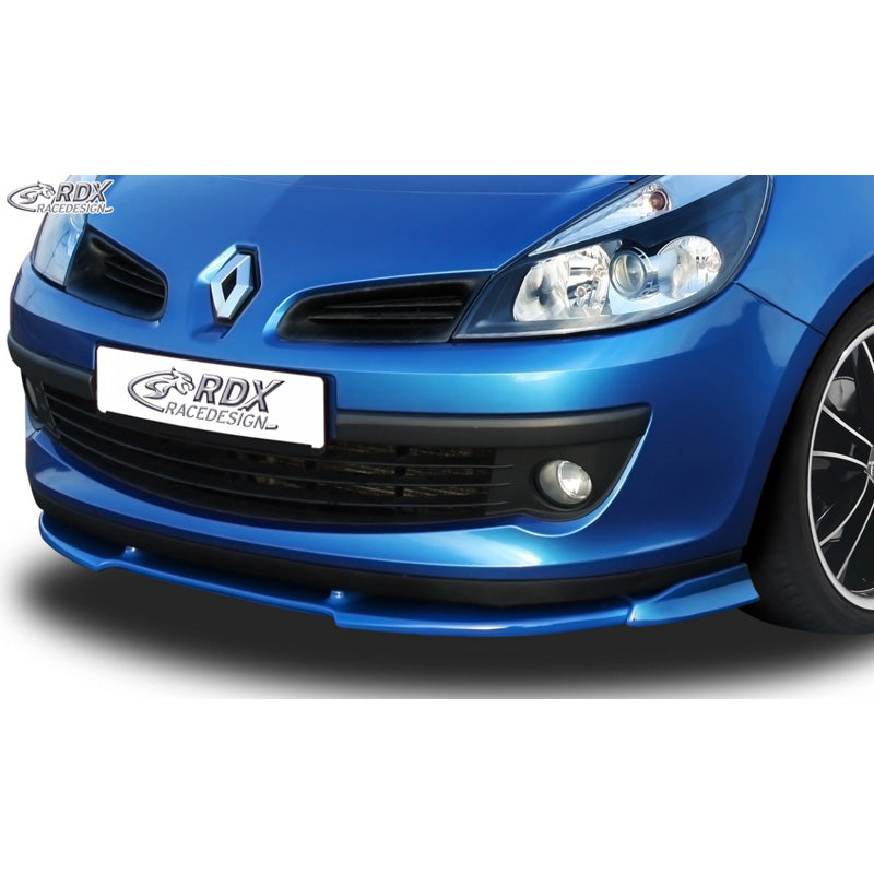 RDX Racedesign, Front spoiler Vario-X, passer til Renault Clio III Phase 1 2005-2009 excl. RS (PU)