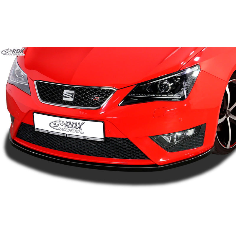 RDX Racedesign, Front spoiler, passer til Seat Ibiza 6J SC/HB/ST FR Facelift 2012-2017 (ABS glossy black)