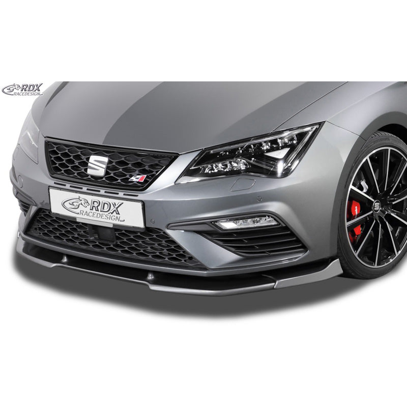 RDX Racedesign, Front spoiler Vario-X, passer til Seat Leon 5F FR/Cupra/Cupra 300 Facelift 2017-2020 incl. SC/ST (PU)