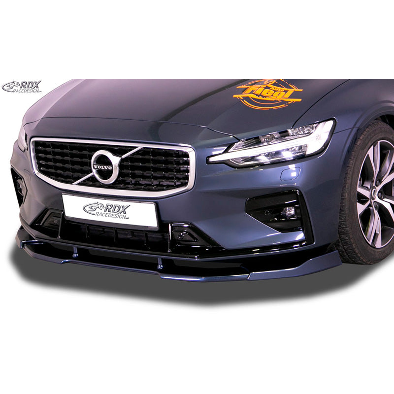 RDX Racedesign, Front spoiler Vario-X, passer til Volvo S60 & V60 II R-Design 2018- (PU)