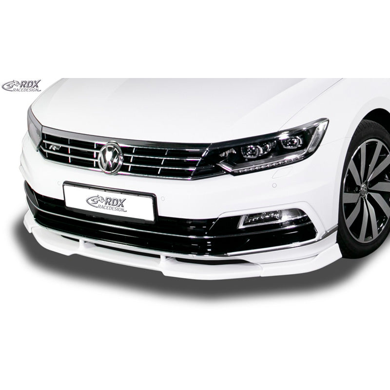 RDX Racedesign, Front spoiler Vario-X, passer til Volkswagen Passat 3G (B8) R-Line 2014-2019 (PU)