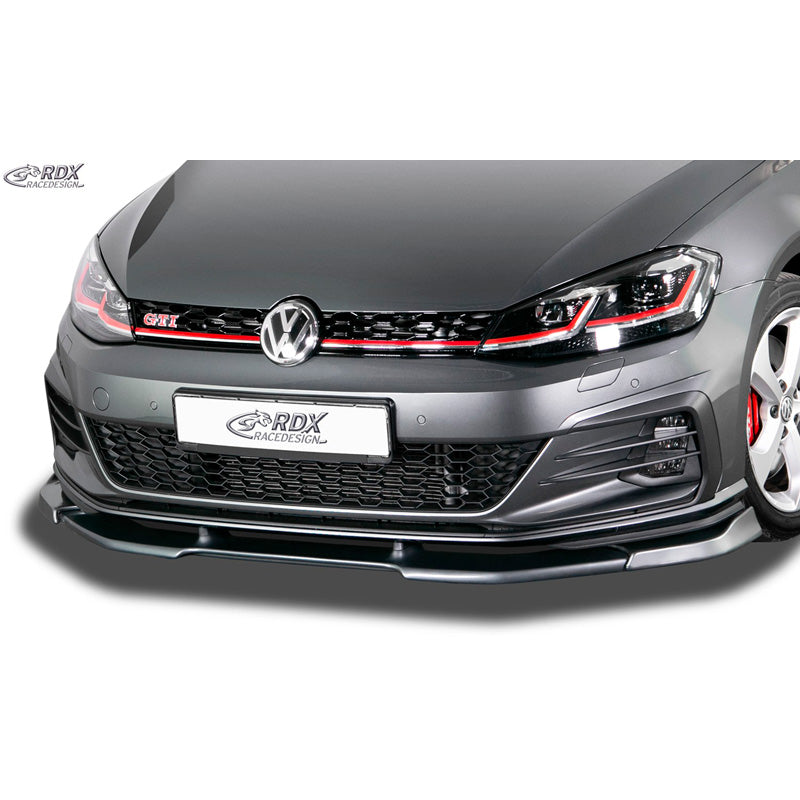 RDX Racedesign, Front spoiler Vario-X, passer til Volkswagen Golf VII GTi/GTD/GTE Facelift 2017- (PU)