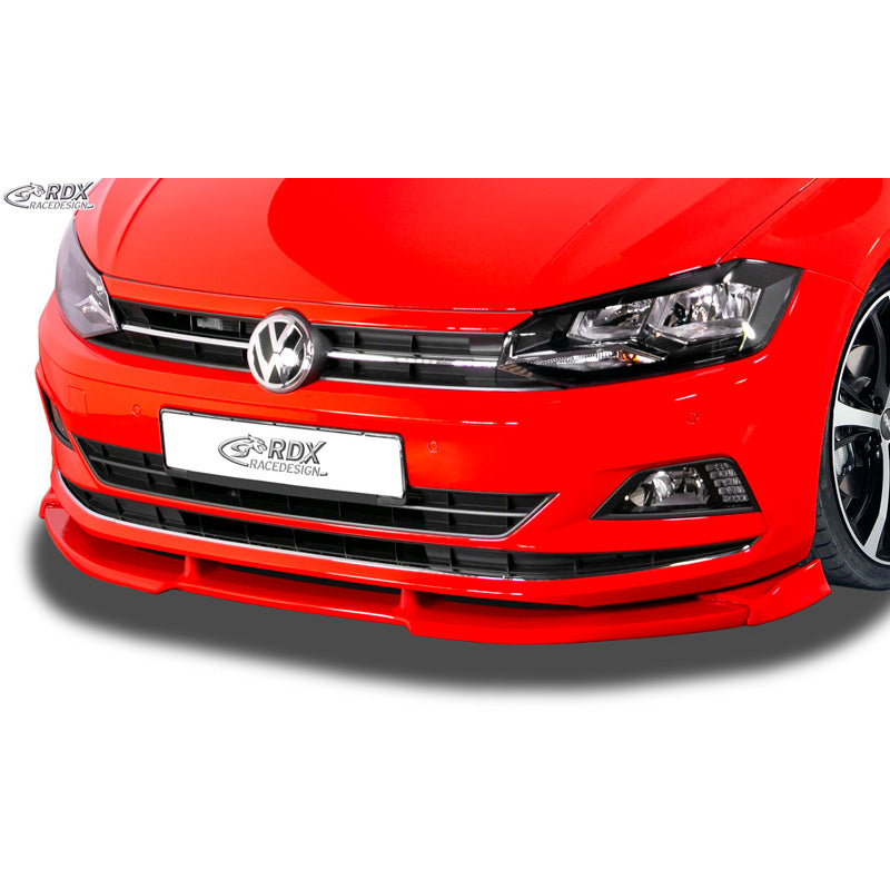 RDX Racedesign, Front spoiler Vario-X, passer til Volkswagen Polo (2G/AW) 2017- excl. R-Line/GTi (PU)