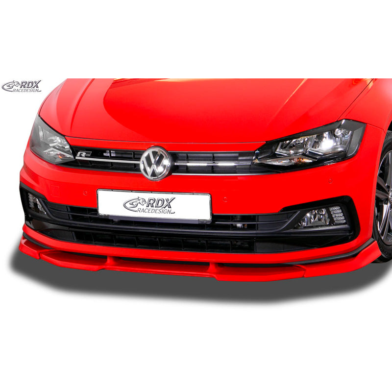 RDX Racedesign, Front spoiler Vario-X, passer til Volkswagen Polo (2G/AW) R-Line/GTi 2017- (PU)