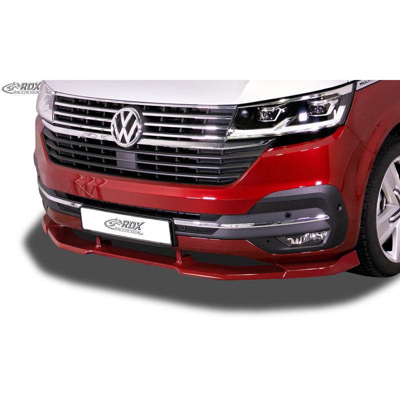 RDX Racedesign, Front spoiler Vario-X, passer til Volkswagen Transporter T6 Facelift (T6.1) 2019- (painted & unpainted bumper) (PU)