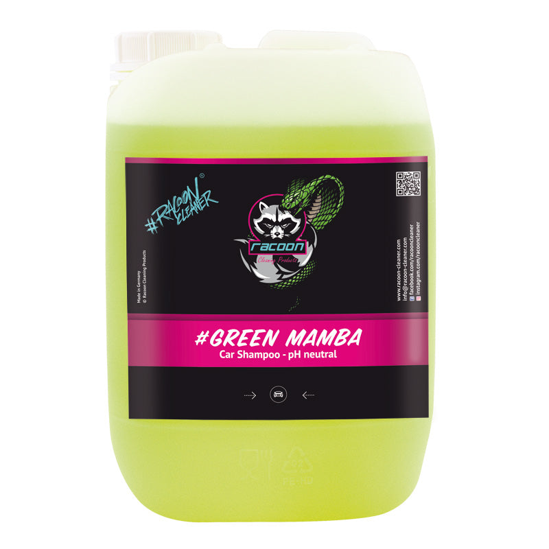 Racoon, GREEN MAMBA Bilshampoo - pH Neutral - 5000ml