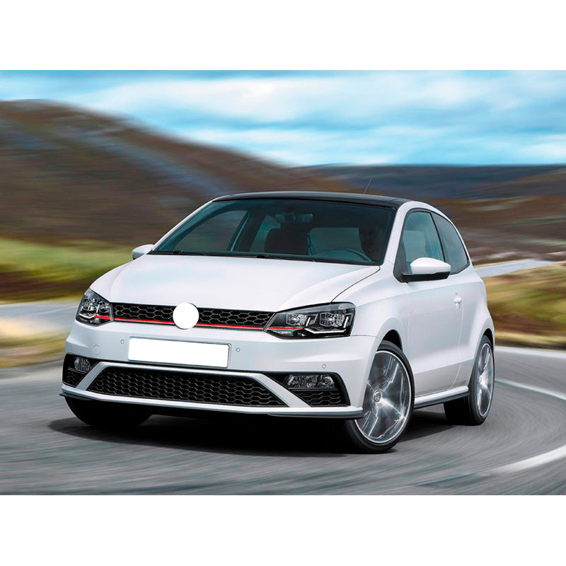 AutoStyle, GTi-Style Frontskærm til Volkswagen Polo 6C 2014- - Uden farve, inkl. Gitter & Tågelygter