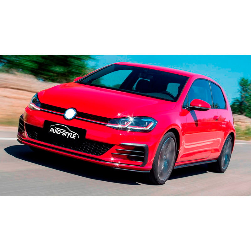 AutoStyle, Frontskørtsæt til Volkswagen Golf VII Facelift 2017- 'GTi-Look' inkl. Gitter & Tågeforlygter - Umalet