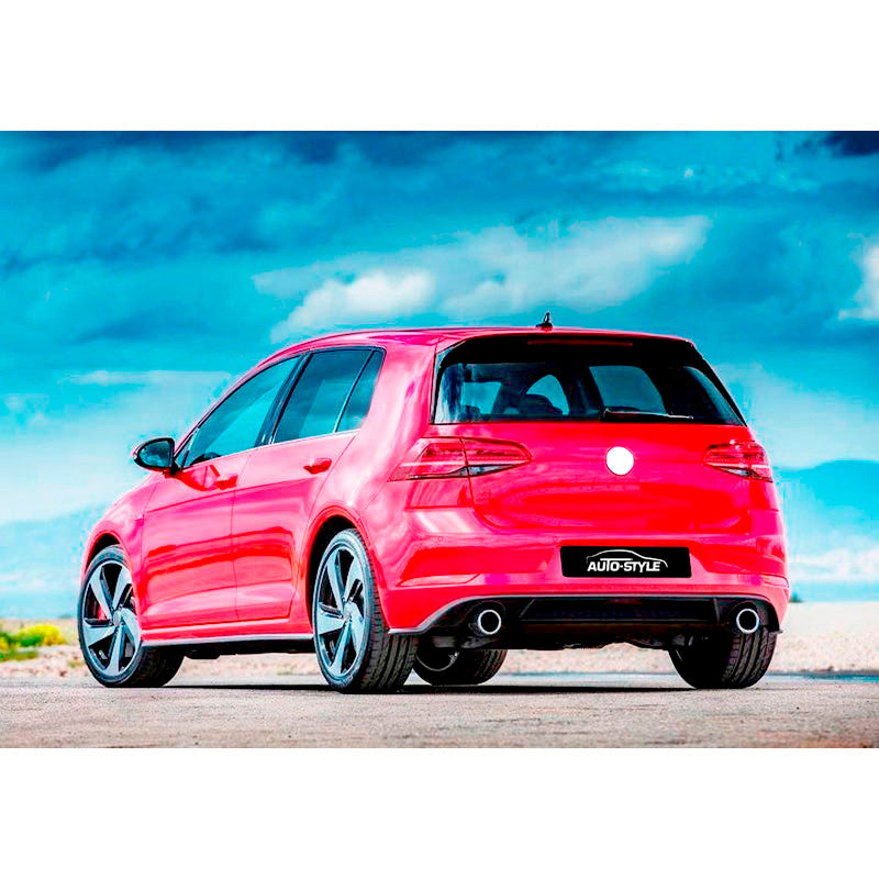 AutoStyle, Bageste Stødfanger Skirt til Volkswagen Golf VII Facelift 2017- 'GTi-Look' (PP)