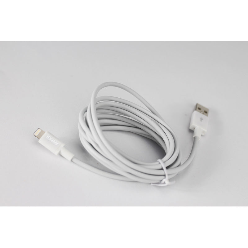 SSDN Mobile, MFi Lightning Opladnings- og Sync Kabel - 200 cm - Hvid