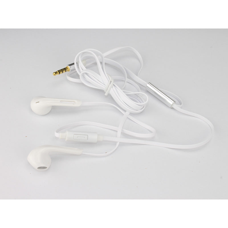 SSDN Mobile, Lento In-Ear Stereo Øretelefoner med Mikrofon - Hvid - 120 cm