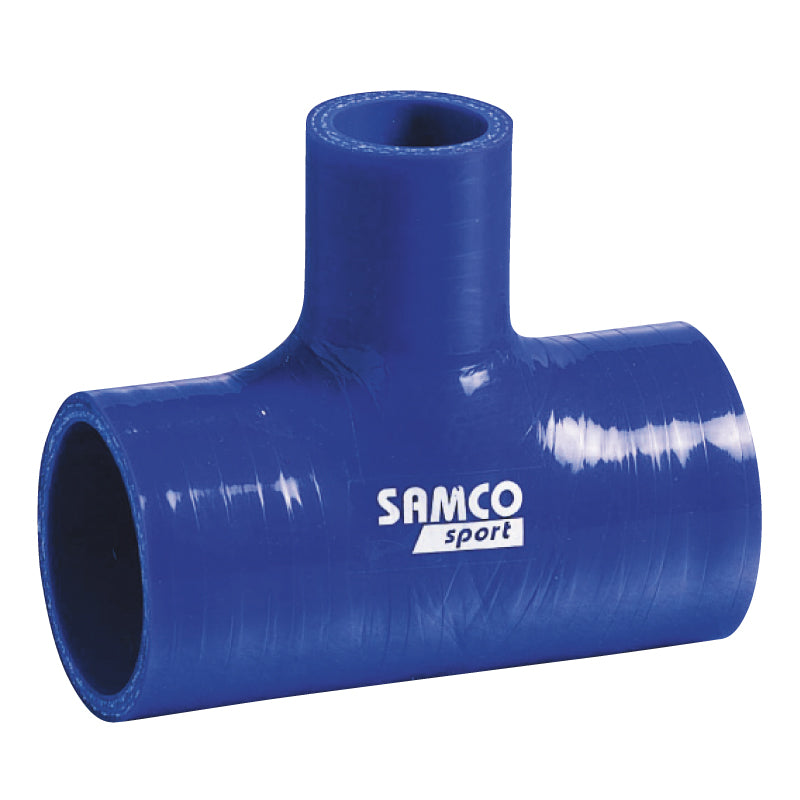 Samco, Silikoneslange T-Piece 25mm - længde:102mm - Ø38mm - Blue