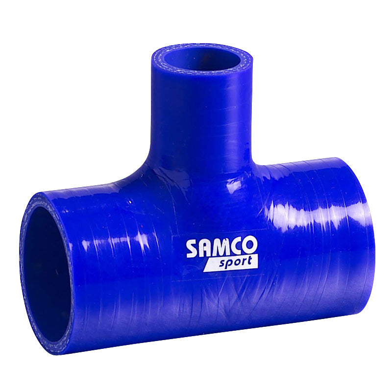 Samco, Silikoneslange T-Piece 25mm - længde:102mm - Ø76mm - Blue