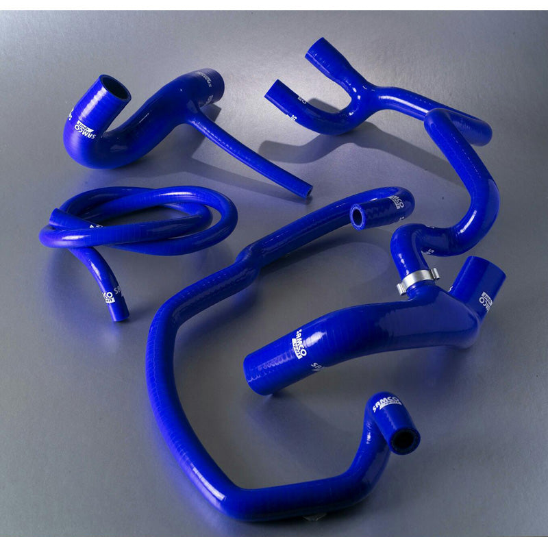 Samco, Slangesæt, passer til Ford Fiesta RS Turbo 1990-1992 - 4-dele - Cooling - Blue