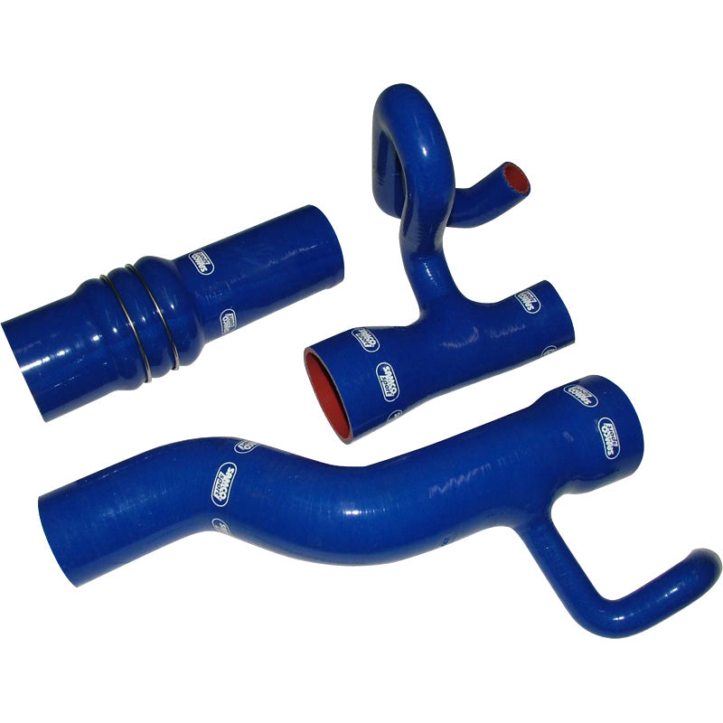 Samco, Slangesæt, passer til Audi S4/S6 2.2L 1992-1994 & S6/C4 2.2 1995-1997 - 3-dele - Turbo - excl. UK - Blue