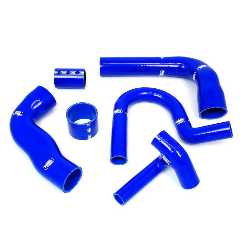 Samco, Slangesæt, passer til Ford Focus RS 2.5L Turbo 2009- - 6-dele - Turbo & D/Valve - Blue