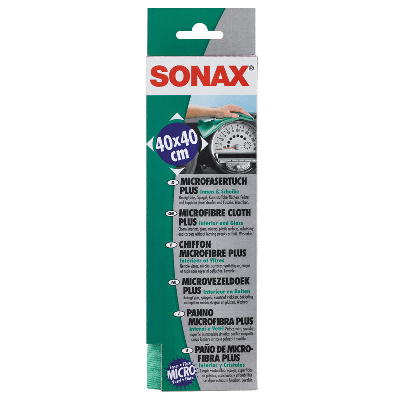 SONAX, Mikrofaske Klud Plus - Indvendig & Glas - Lintfri