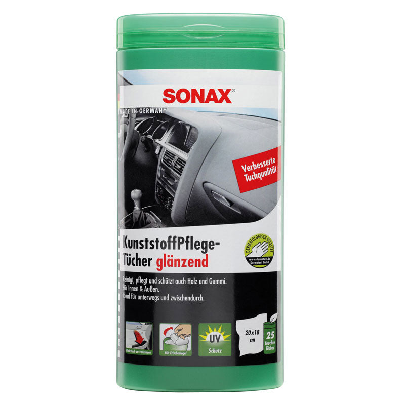 SONAX, Plastpleje Wipes - 25 stk.