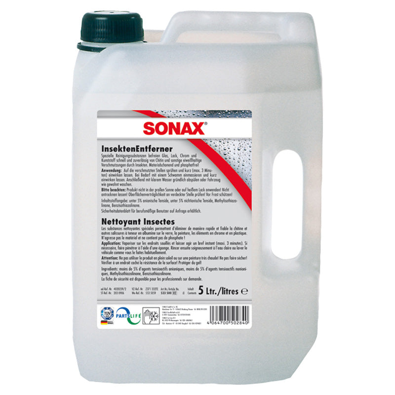 SONAX, Insektfjerner - 5 Liter - Løsningsmiddel Frit