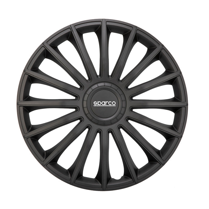 Sparco, Hjulkapsler, 4stk., Treviso - 13-tommer - Black