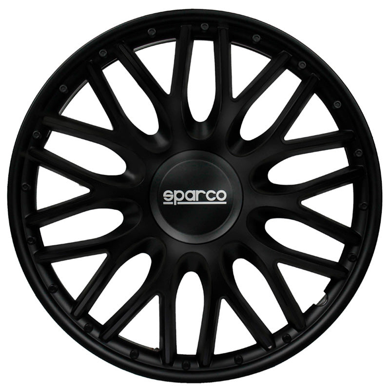 Sparco, Hjulkapsler, 4stk., Roma - 13-tommer - Black