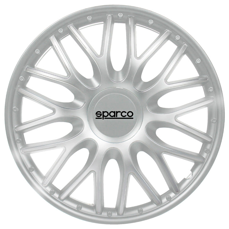 Sparco, Hjulkapsler, 4stk., Roma - 13-tommer - Silver