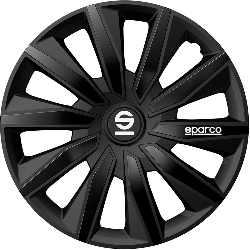 Sparco, Hjulkapsler, 4stk., Milano - 14-tommer - Black