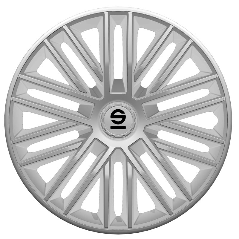 Sparco, Hjulkapsler, 4stk., Bergamo - 14-tommer - Silver