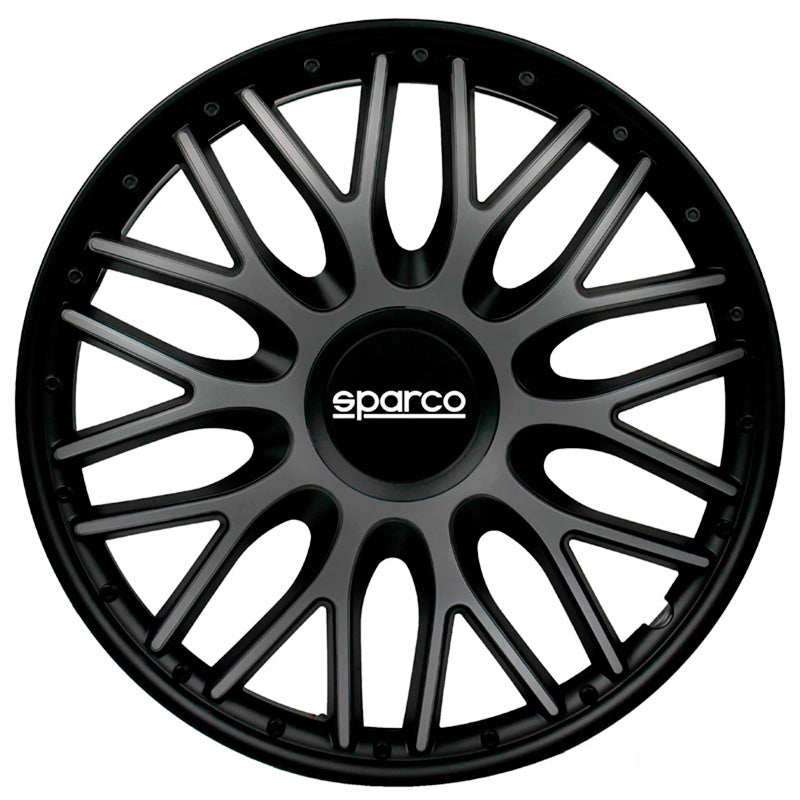 Sparco, Hjulkapsler, 4stk., Roma - 14-tommer - Grey/Black