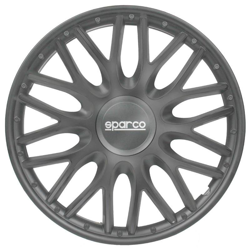 Sparco, Hjulkapsler, 4stk., Roma - 14-tommer - Grey