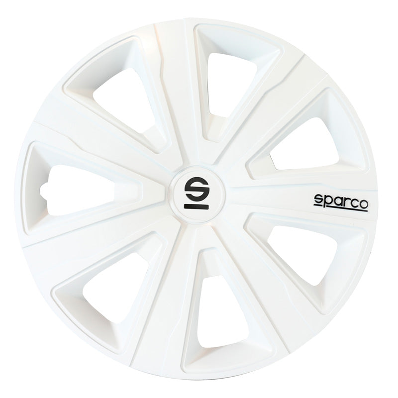 Sparco, Hjulkapsler, 4stk., Palermo - 15-tommer - White