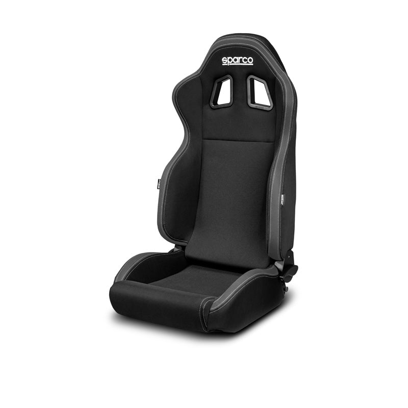 Sparco, Sport Sæde R100 MY22 - Sort/Grå - Reclinable med Ergonomisk Komfort