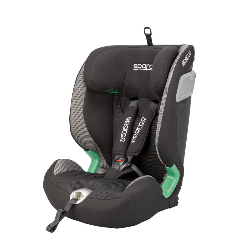 Sparco, Barnestol SK5000I - Isofix - Sort/Grå - i-Size 76-150cm