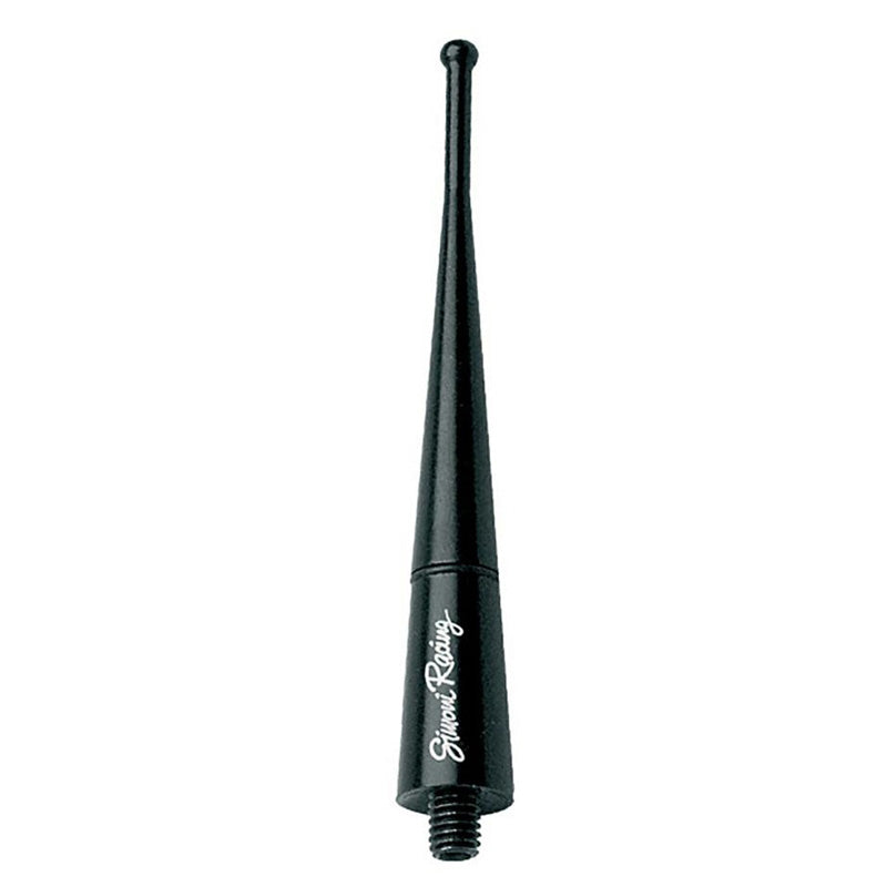 Simoni Racing, Aluminium Antenne - Sort - 9cm