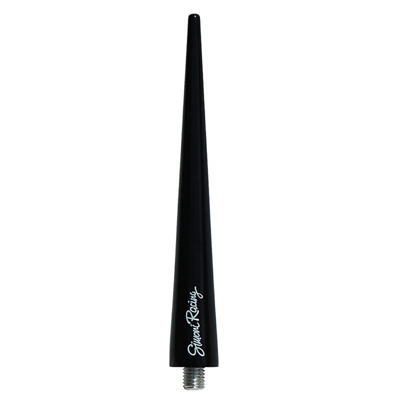 Simoni Racing, Aluminium Antenne - Sort - 10,5 cm