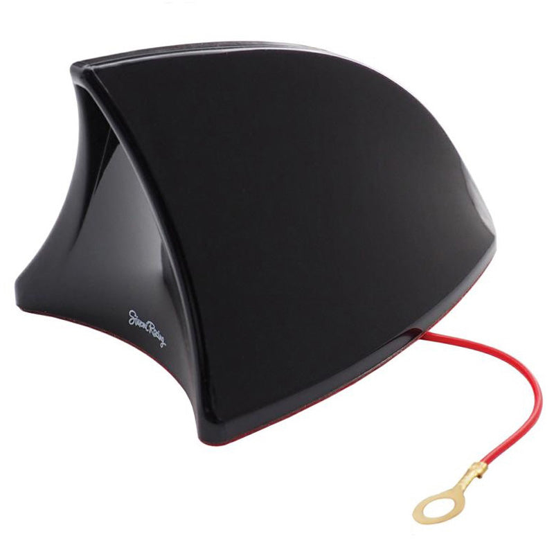 Simoni Racing, Shark Fin Antenne - Sort - 105mm x 77mm